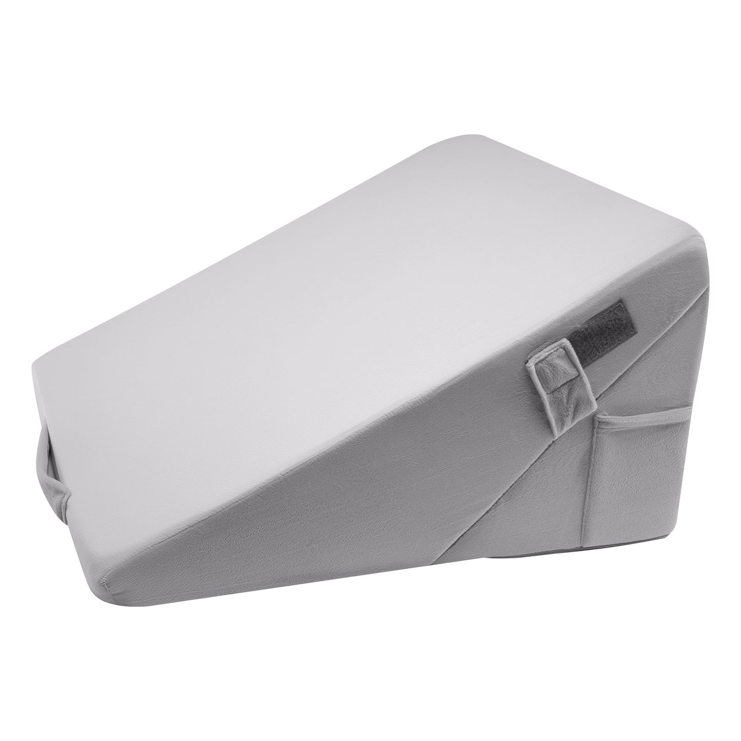 Bed Wedge Pillow for Sleeping, Adjustable Orthopedic Bed Wedge, 25D High-Density Foam Filling & Soft Washable Cover, Post Surgery Pillow for Acid Reflux, Back Pain, Snoring Relief, Light Grey