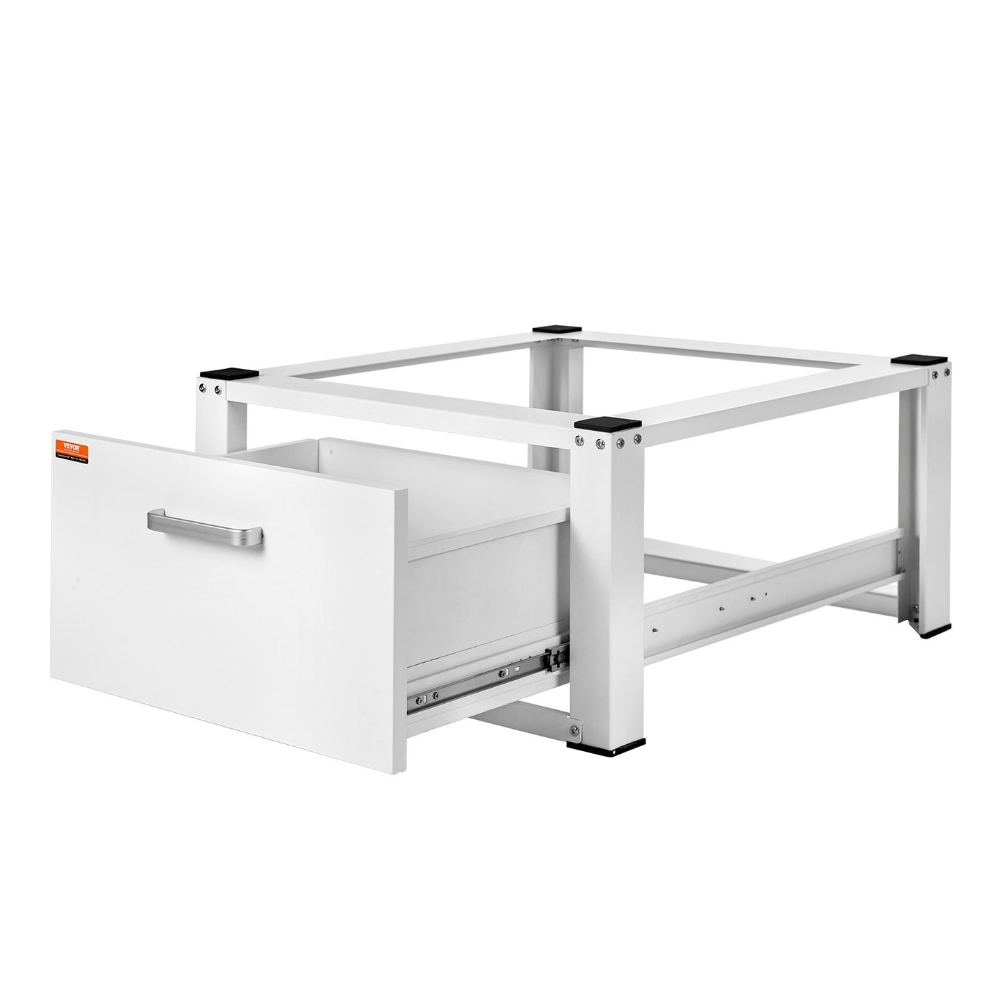 Laundry Pedestal 686mmW x 366mmH, Washer And Dryer Base Stand Platform Universal Fit 299kg Capacity, Heavy Duty Multi-Functional Base for Washing Machine with Drawer & Rich Accessories