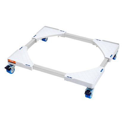 Mini Fridge Stand Universal Laundry Pedestal, Adjustable Refrigerator Stand with Smooth Casters, Washing Machine Pedestal Multi-Functional Base for Washer And Dryer, 381-615mm Wide Expandable