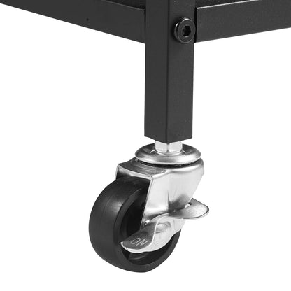 3 Section Laundry Sorter, Rolling Laundry Hamper with 2 Drawers, Hooks & Wheels, Rolling Basket Organizer Storage with Pull-Out Rolling Bags and Wooden Tabletop for Dirty Clothes, Bathroom