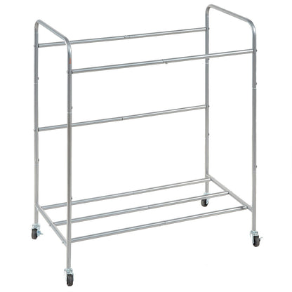 Laundry Sorter Cart 4 Section, Laundry Hamper with Heavy Duty Lockable Wheels and 4 Removable Bags, Rolling Laundry Basket Sorter for Clothes Storage