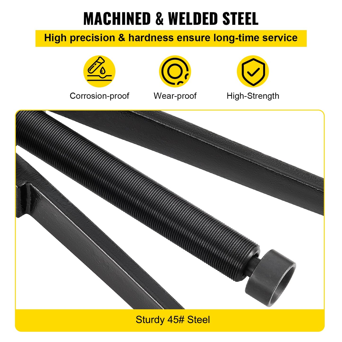 Lower Bearing Carrier Puller, Compatible with Yamaha, Johnson, Evinrude, Honda, Mercury, Robust Steel Marine Lower Bearing Puller with Adjustable Arms, Works for Lower Carrier Bearing Removing