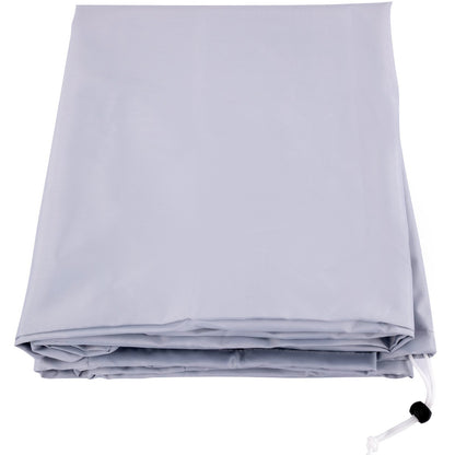 Wasserdichte Bootsabdeckung, 609,6 cm-670,6 cm, trailerbare Bootsabdeckung, Breite bis zu 269,2 cm, Rumpfabdeckung, strapazierfähiges 600D-Polyester in Marinequalität, passend für V-Rumpf-Boote, mit 5 Spanngurten