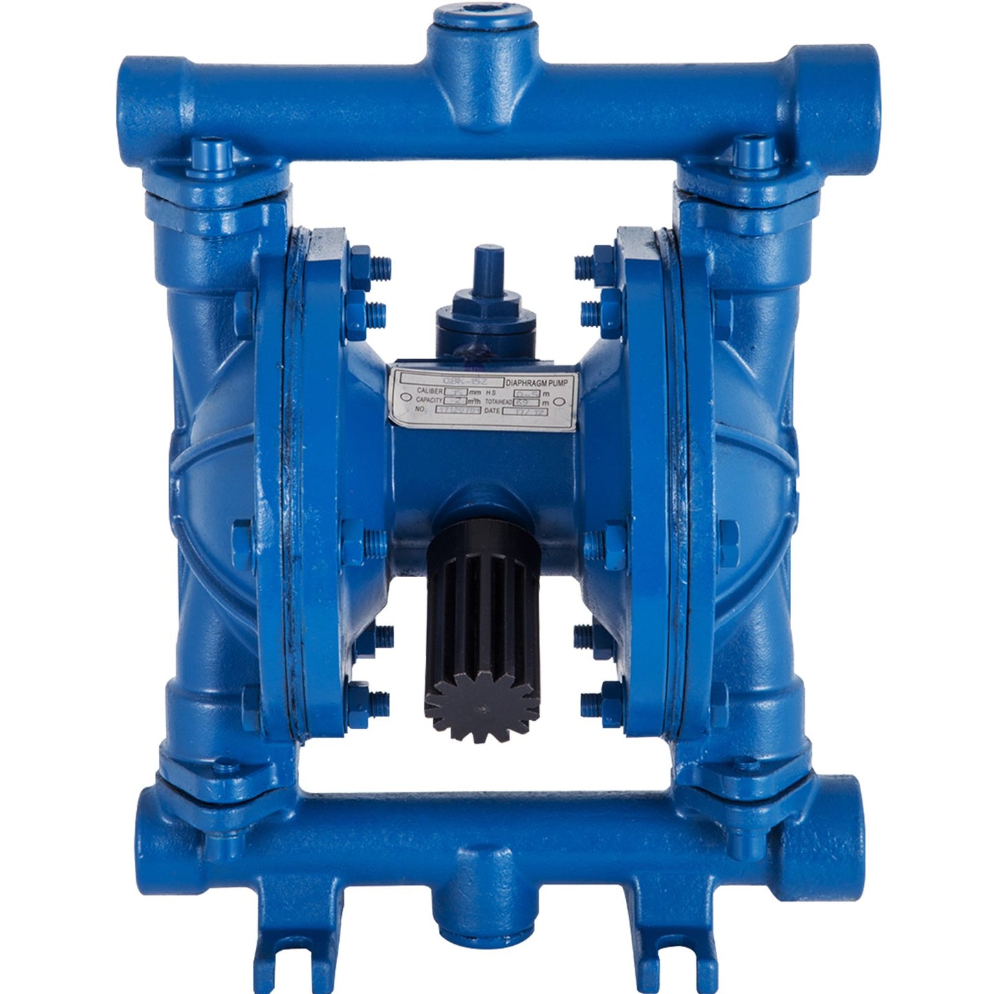 Air-Operated Double Diaphragm Pump, 1/2 in Inlet & Outlet, Cast Iron Body, 3 GPM & Max 90 PSI, Nitrile Diaphragm Pneumatic Transfer Pump for Petroleum, Diesel, Oil & Low Viscosity Fluids