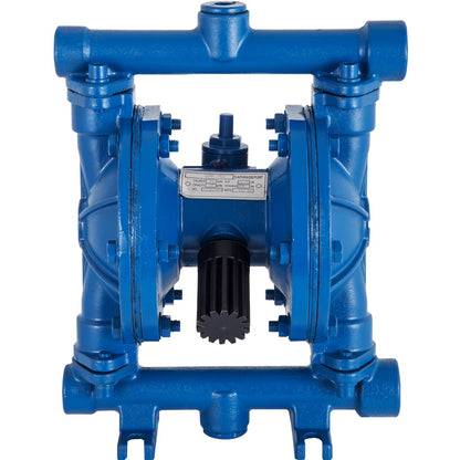 Air-Operated Double Diaphragm Pump, 1/2 in Inlet & Outlet, Cast Iron Body, 3 GPM & Max 90 PSI, Nitrile Diaphragm Pneumatic Transfer Pump for Petroleum, Diesel, Oil & Low Viscosity Fluids