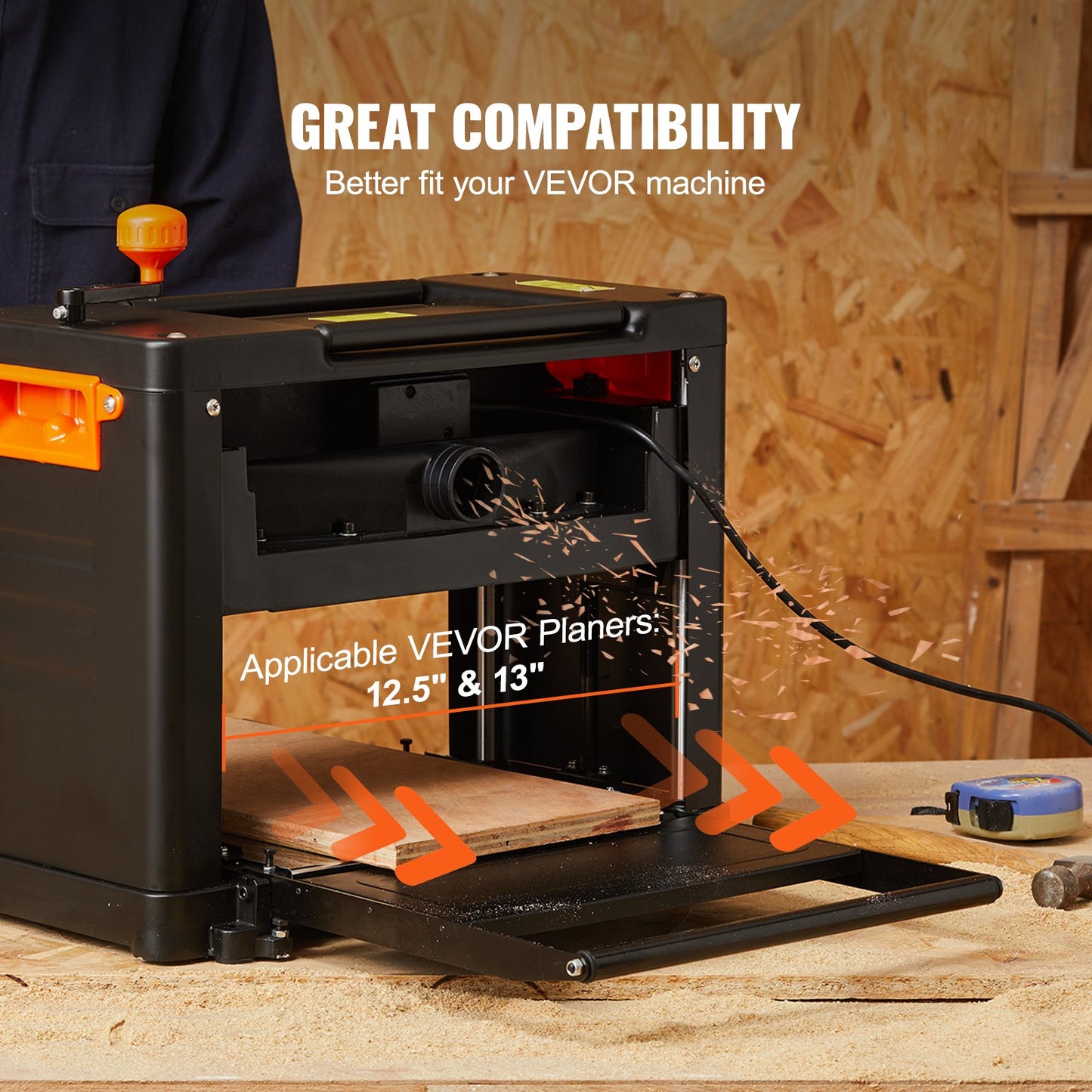 Hobelmesser, 33 cm dick, 2 mm verstärkt, aus HSS-Stahl (HRC 55-60), praktische Befestigungslöcher für Schreinerarbeiten, Heimwerkerprojekte und Industrie, 3er-Set