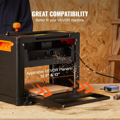 Hobelmesser, 33 cm dick, 2 mm verstärkt, aus HSS-Stahl (HRC 55-60), praktische Befestigungslöcher für Schreinerarbeiten, Heimwerkerprojekte und Industrie, 3er-Set