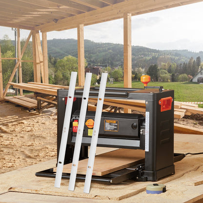 Hobelmesser, 33 cm dick, 2 mm verstärkt, aus HSS-Stahl (HRC 55-60), praktische Befestigungslöcher für Schreinerarbeiten, Heimwerkerprojekte und Industrie, 3er-Set