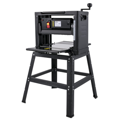 Thickness Planer 330 mm(13-Inch) Benchtop Planer 2000W Wood Planer 8000 rpm Woodworking Planer 10 AMP Wood Planer Foldable 6m/min Planing Speed with Iron Stand Dust Exhaust for Woodworking Wooden Plank
