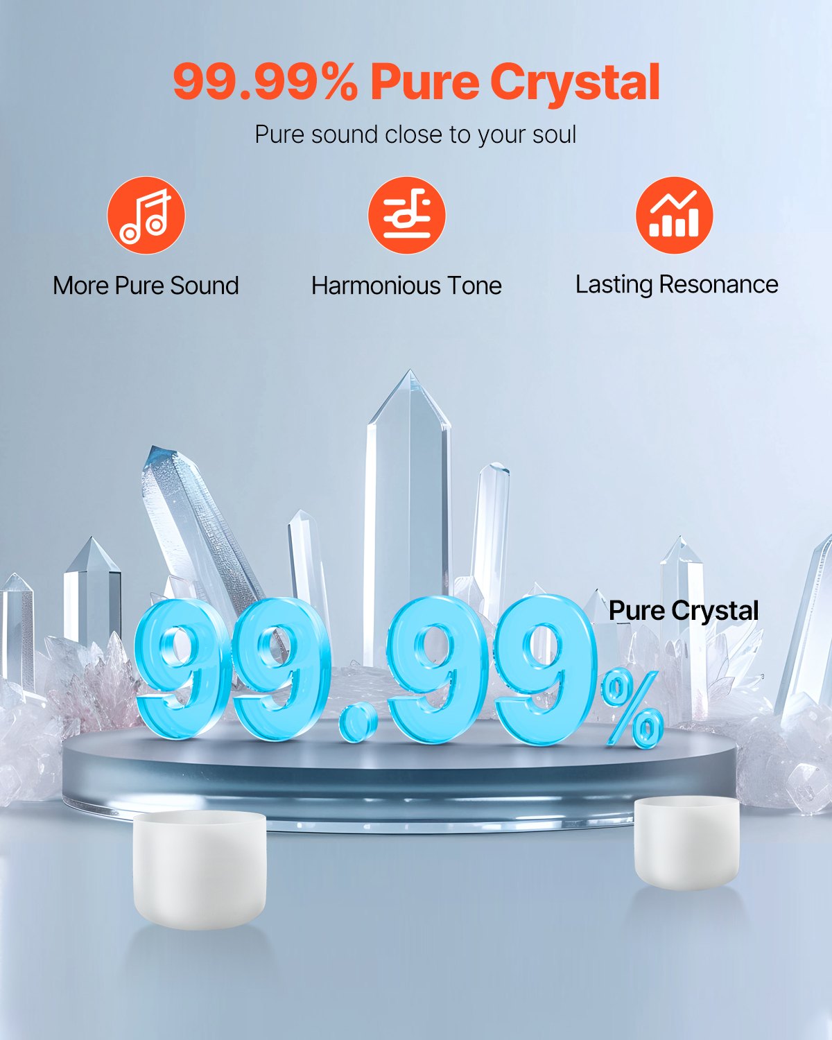 2 Kristallklangschalen (8 und 10 Zoll, A &amp; F), mattierte Quarzschale mit 10-Zoll-Tragetasche, 1 Gummischlägel und 2 O-Ringen. Ideal für Meditation, Yoga und Klangheilung.