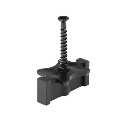 1000PCS Hidden Deck Fasteners for Composite Decking Board, Universal Composite T Clips & Plastic Hidden Fasteners with Metal Screws,Polypropylene PP Clips Works with 6.5 mm Gaps, Black