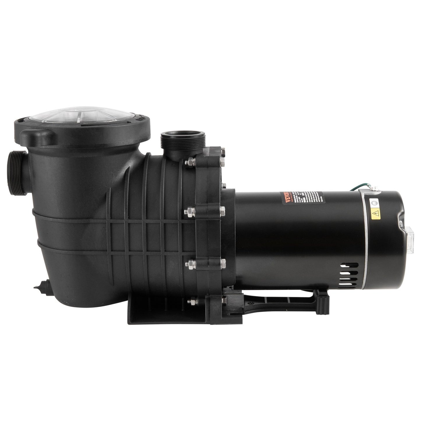 Above Ground Pool Pump, 1118W(1.5HP), 378 L/min((100 GPM) Max. Flow Single Speed Swimming Pool Pump, 220V 2850RPM 15M Max. Head Lift Pool Pump with Filter Basket, for Above Ground Pools Hot Tubs Spas, UL Certified