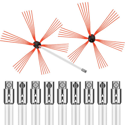 Schornsteinfeger-Set, Schornsteinreinigungsset 1005,8 cm Rußtau-Schornsteinreinigungsset