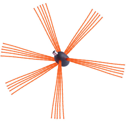 8 m Schornsteinreinigungsset mit 8 verstärkten, flexiblen Nylonstäben, ergonomischer Schornsteinreinigungsbürste, 360°-Schornsteinbürste, umfangreiches Zubehör für Kaminabzüge im Haushalt. Passend für die meisten Rohre.