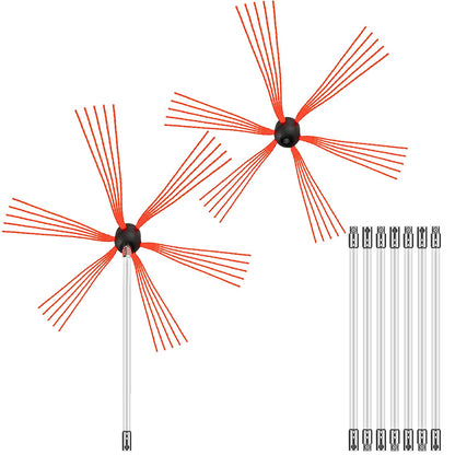 Schornsteinfeger-Set, Schornsteinreinigungsset 792,5 cm, Rußtau-Schornsteinreinigungsset