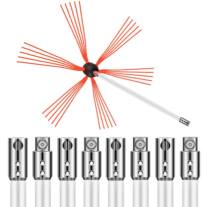 Schornsteinfeger-Set, Schornsteinreinigungsset 914,4 cm, Rußtau-Schornsteinreinigungsset