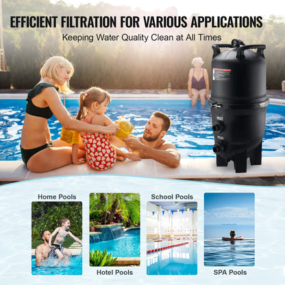 Cartridge Pool Filter, 30 Sq.m Filter Area Inground Pool Filter, Above Ground Swimming Pool Filtration Filter System with Upgrade Filter &Leak-proof, for Hot Tubs, Spa, Inflatable Pool