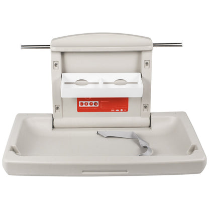 85 × 57 × 47 cm Horizontal Baby Changing Table Wall-mounted Baby Diaper Changing Station Vertical Fold Down Baby Changing Table