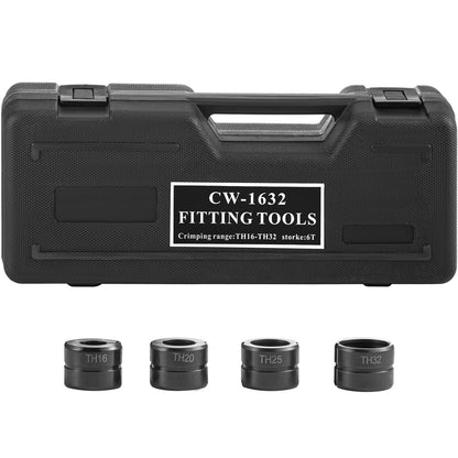 VEV Hydraulic Pipe Crimper, TH Ø16-32mm Pipe Tube Crimper, Pipe Crimping Pilers TH Jaws 16-20-25-32mm 12T Hydraulic Crimping Tool for Compound Pipe