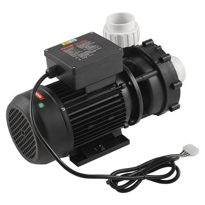 2 Speed SPA Pump, 56-Frame, Dual-Speed Hot Tub SPA Pump, 1900W / 43 m³/h / 18 m High Speed or 450W / 21.5 m³/h / 4.4 m Low Speed, 2" Port 90° Rotational Interface for Hot Tub, TÜV Certification