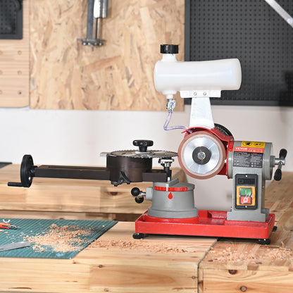 Circular Saw Blade Sharpener Grinder 370W 3600RPM with Water Tank 12.7 cm Wheel