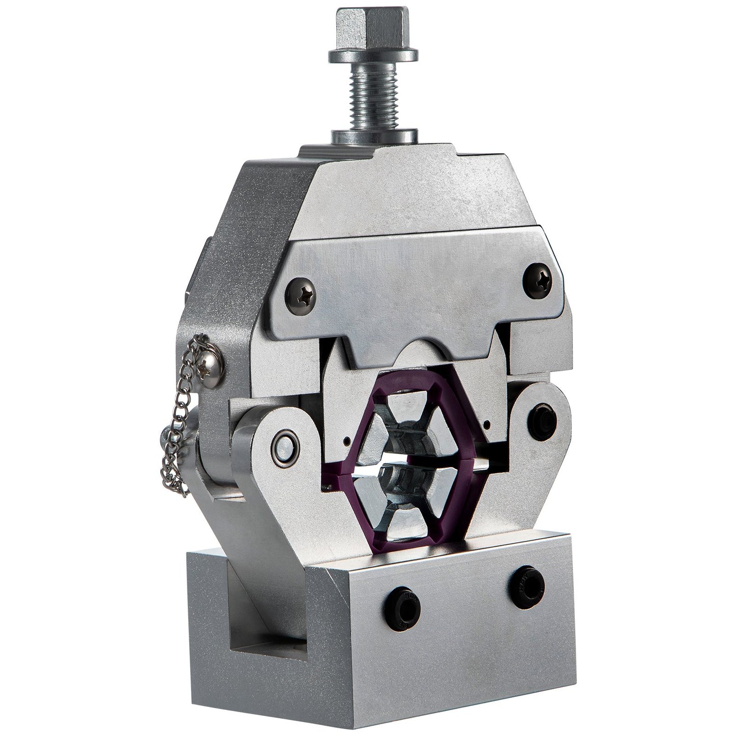 71550 Tragbare manuelle hydraulische Rohrpresse Schlauchcrimpwerkzeug und Reparaturcrimpwerkzeug Manuell betriebenes Klimaanlagen-Schlauchcrimpwerkzeug-Set Langlebig mit 4 Einsätzen für Auto-Klimaanlagen