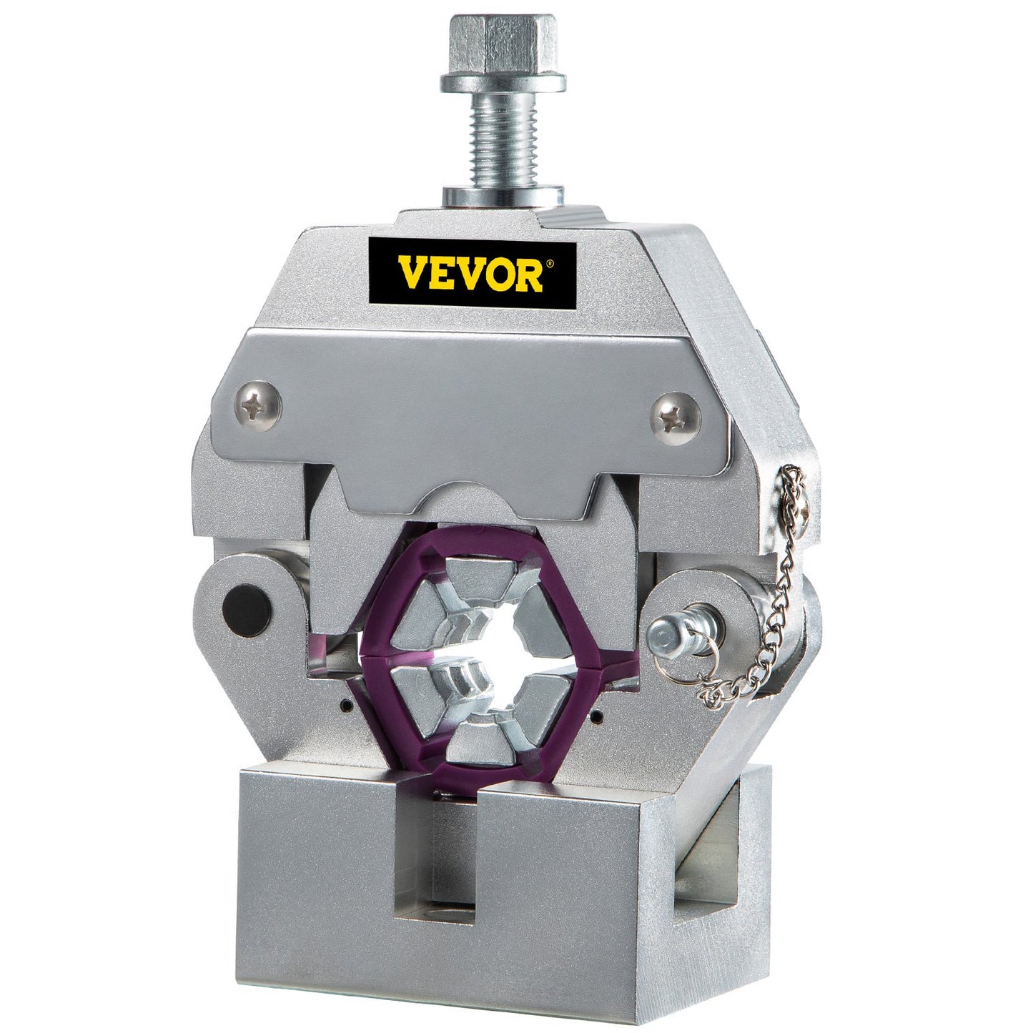 71550 Tragbare manuelle hydraulische Rohrpresse Schlauchcrimpwerkzeug und Reparaturcrimpwerkzeug Manuell betriebenes Klimaanlagen-Schlauchcrimpwerkzeug-Set Langlebig mit 4 Einsätzen für Auto-Klimaanlagen