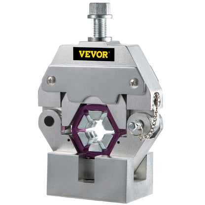 71550 Tragbare manuelle hydraulische Rohrpresse Schlauchcrimpwerkzeug und Reparaturcrimpwerkzeug Manuell betriebenes Klimaanlagen-Schlauchcrimpwerkzeug-Set Langlebig mit 4 Einsätzen für Auto-Klimaanlagen