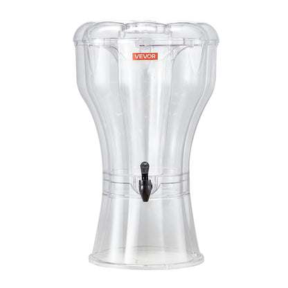 Getränkespender, 13-Liter-Getränkespender für Partys, Saftspender aus Kunststoff mit tropffreiem Zapfhahn, Spender für Eistee, Limonade, Saft und Wasser, für Restaurants, Hotels und Partys