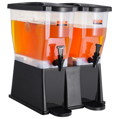 Beverage Dispenser, 3 Gallon x 2 Drink Dispensers for Parties, Plastic Juice Dispenser with Stand Spigot Lid, Iced Tea Lemonade Juice Water Dispenser, for Restaurants, Hotels, Parties