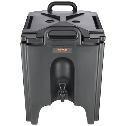 Isolierter Getränkespender, 37,9 l, lebensmittelecht, LL9450UP, Heiß- und Kaltgetränkespender, Thermoskanne mit 3 cm PU-beschichtetem Zweistufen-Zapfhahn, für Gastronomiebetriebe