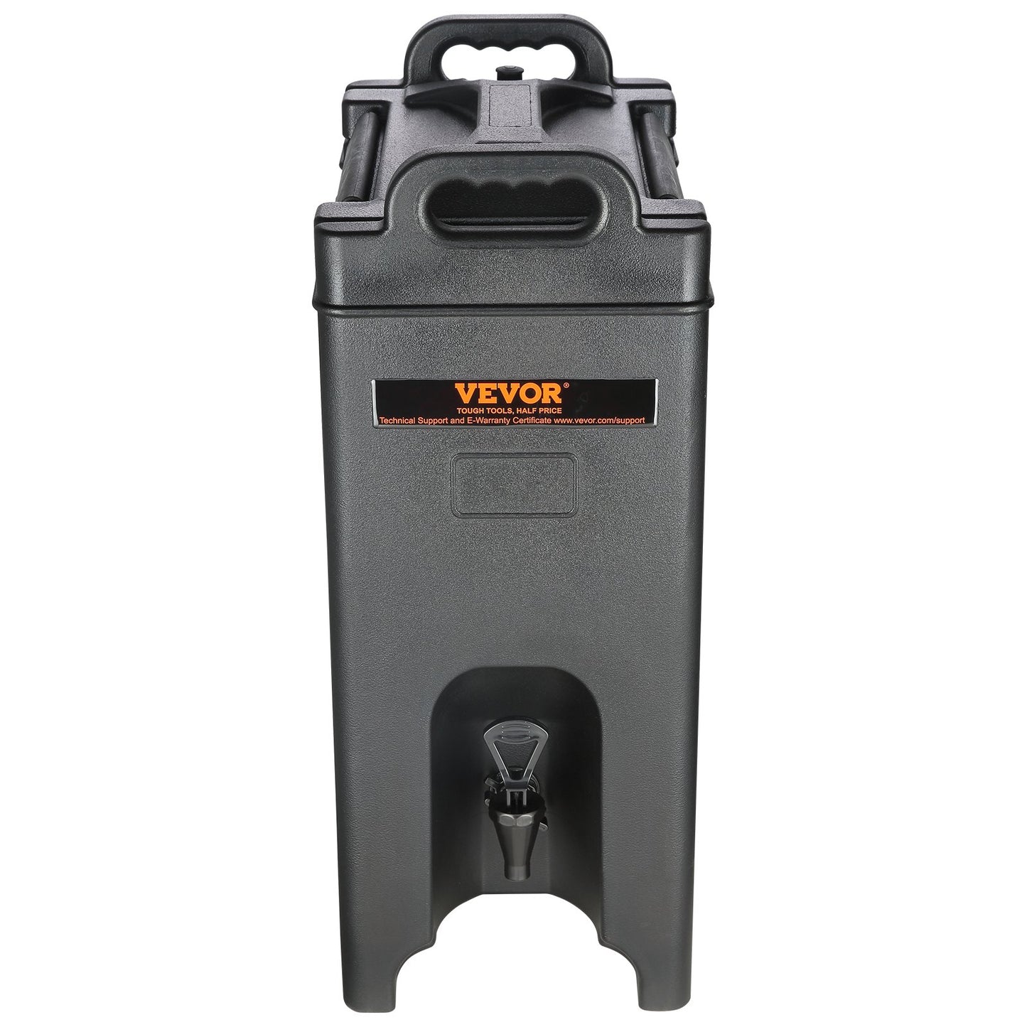 Isolierter Getränkespender, 18,9 l, lebensmittelechtes LDPE, für Heiß- und Kaltgetränke, Thermoskanne mit 2,3 cm dickem PU-beschichtetem Zweistufen-Zapfhahn, für Gastronomiebetriebe