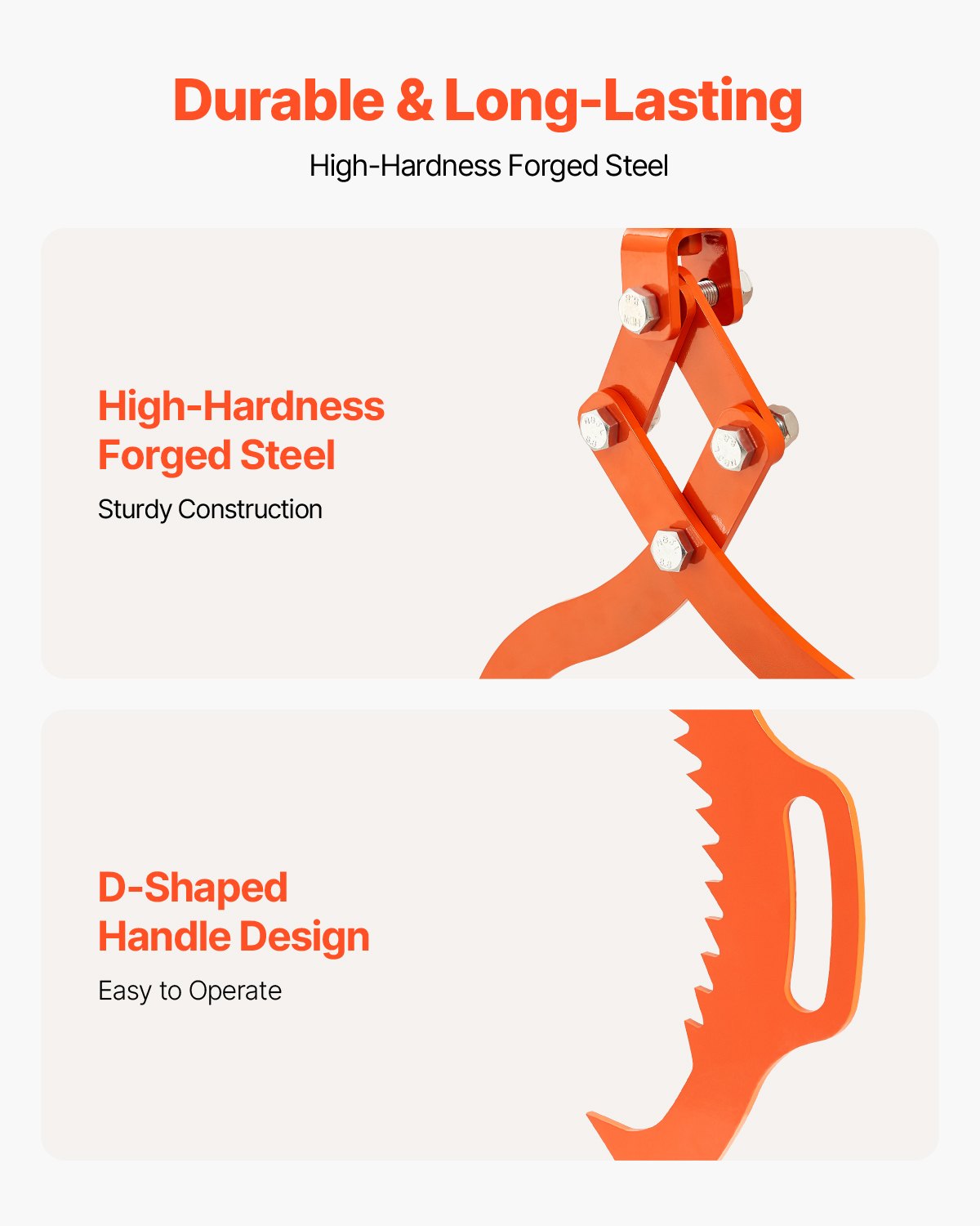 32in Log Lifting Tongs, 2-Claw Log Tongs, Heavy Duty Steel Log Grapple, 1543LBS Lifting Capacity, Swivel Log Graper Timber, Eagle Claw Design, Log Skidding Tongs for Trucks, Tractors, Forklifts