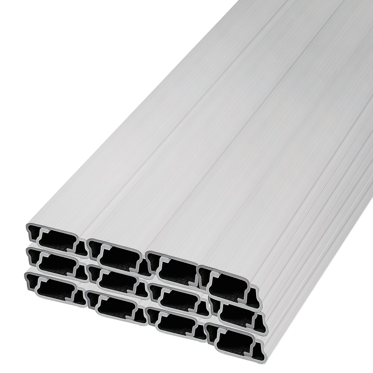 Federdraht und Verriegelungskanal, 2 m langes Federdraht- und U-Profil-Set für Gewächshäuser, 30er-Packung PE-beschichteter Federdraht und Aluminiumlegierungskanal, Befestigung für Kunststofffolie oder Schattiergewebe mit Schrauben