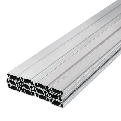 Federdraht und Verriegelungskanal, 2 m langes Federdraht- und U-Profil-Set für Gewächshäuser, 40 Stück PE-beschichteter Federdraht und Aluminiumlegierungskanal, Befestigung für Kunststofffolie oder Schattiergewebe mit Schraube