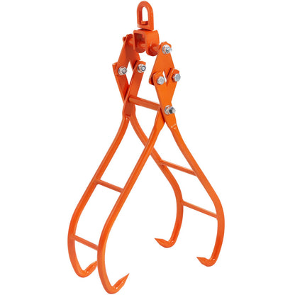 Holzgreifer mit Klauen, 91 cm (36 Zoll) langer 4-Klauen-Stammgreifer für Holzfällerzangen, drehbare Stahl-Stammhebezange, Adlerklauen-Design mit 1500 kg (3307 lbs) Tragfähigkeit für Traktoren, ATVs, LKWs, Gabelstapler