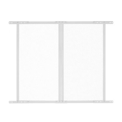 RV Screen Door Protector, 660.4 x 609.6 mm Door Grille, Easy to Install and Disassemble, Reinforced Breathable Protective Mesh, Aluminum Alloy Camper RV Entry Protector for Pet Protection, White