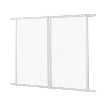 RV Screen Door Protector, 660.4 x 609.6 mm Door Grille, Easy to Install and Disassemble, Reinforced Breathable Protective Mesh, Aluminum Alloy Camper RV Entry Protector for Pet Protection, White