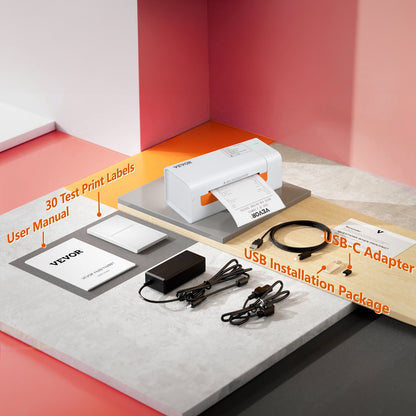 Thermal Label Printer, 4x6 Label Printer, Thermal Label Maker with Automatic Label Recognition, Support Windows/MacOS/Linux, Compatible with Amazon, eBay, Etsy, UPS,etc