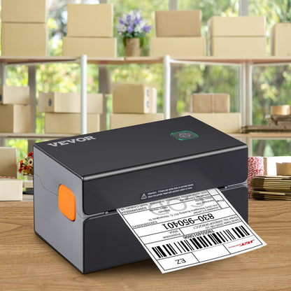Thermal Label Printer, 300DPI for 4x6 Mailing Packages, Bluetooth & Automatic Label Recognition, Support Windows/MacOS/Linux/Chromebook/Android/IOS, Compatible with Amazon, eBay, Etsy,etc, Black