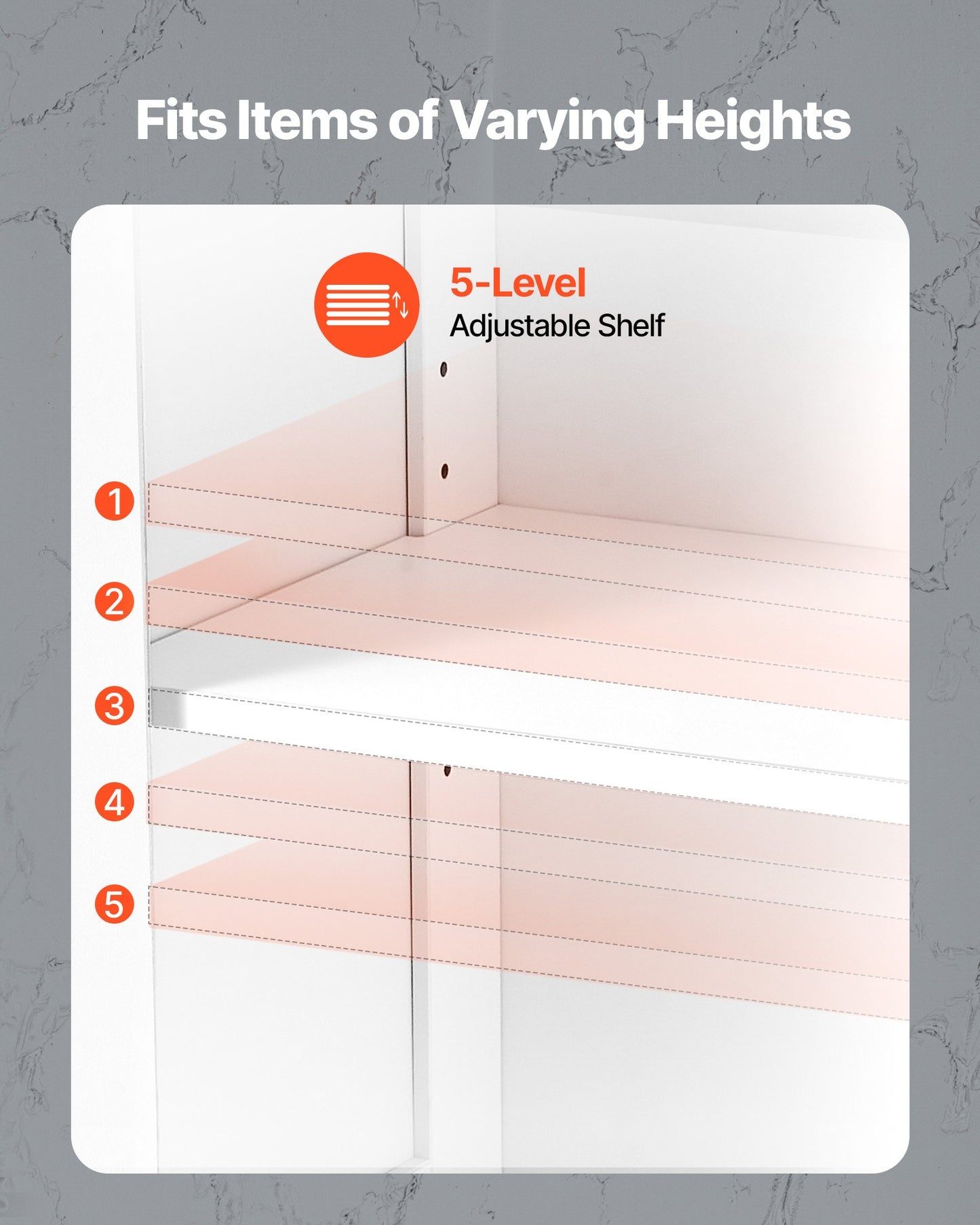 Bathroom Floor Cabinet, 3-Tier, Wooden Storage Organizer with 2 Doors and Adjustable Shelf, Modern Bathroom Furniture Home Decor Freestanding Cupboard for Kitchen/Living Room/Entryway Use, White