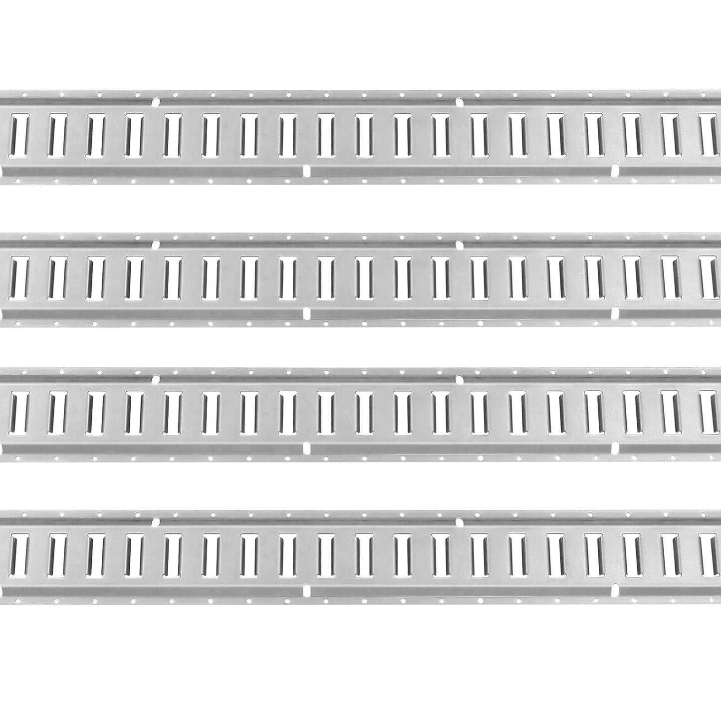 E-Track-Zurrschienen-Set, 34-teilig, 1,5 m E-Tracks-Set, bestehend aus 8 Stahlschienen, 2 Einzelschlitzschienen, 8 O-Ringen, 8 Zurrgurten mit D-Ring und 8 Endkappen, Befestigungszubehör für Ladung, Motorräder und Fahrräder