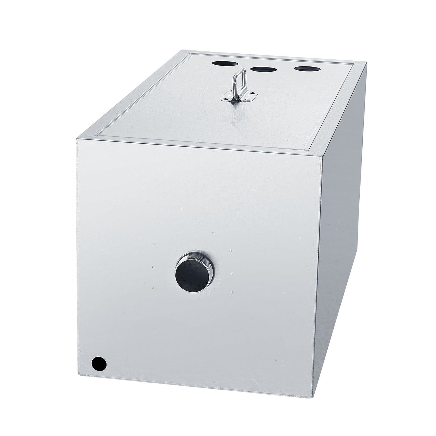 Gewerblicher Fettabscheider, 11,3 kg Fettabscheider, Fettabscheider mit oberem Zulauf, Untertisch-Fettabscheider aus Edelstahl, 6,4 GPM Abwasser-Öl-Wasser-Abscheider, für Restaurantkantine und private Küche