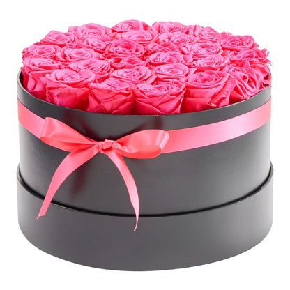 Forever Flowers, 27 konservierte Rosen in einer Box, Unsterblicher Blumenstrauß, Geburtstagsgeschenk für Frauen, Ehefrauen, Mütter, Jahrestag, Valentinstag, Weihnachten, Rosenrot