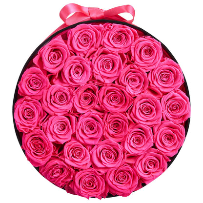 Forever Flowers, 27 konservierte Rosen in einer Box, Unsterblicher Blumenstrauß, Geburtstagsgeschenk für Frauen, Ehefrauen, Mütter, Jahrestag, Valentinstag, Weihnachten, Rosenrot