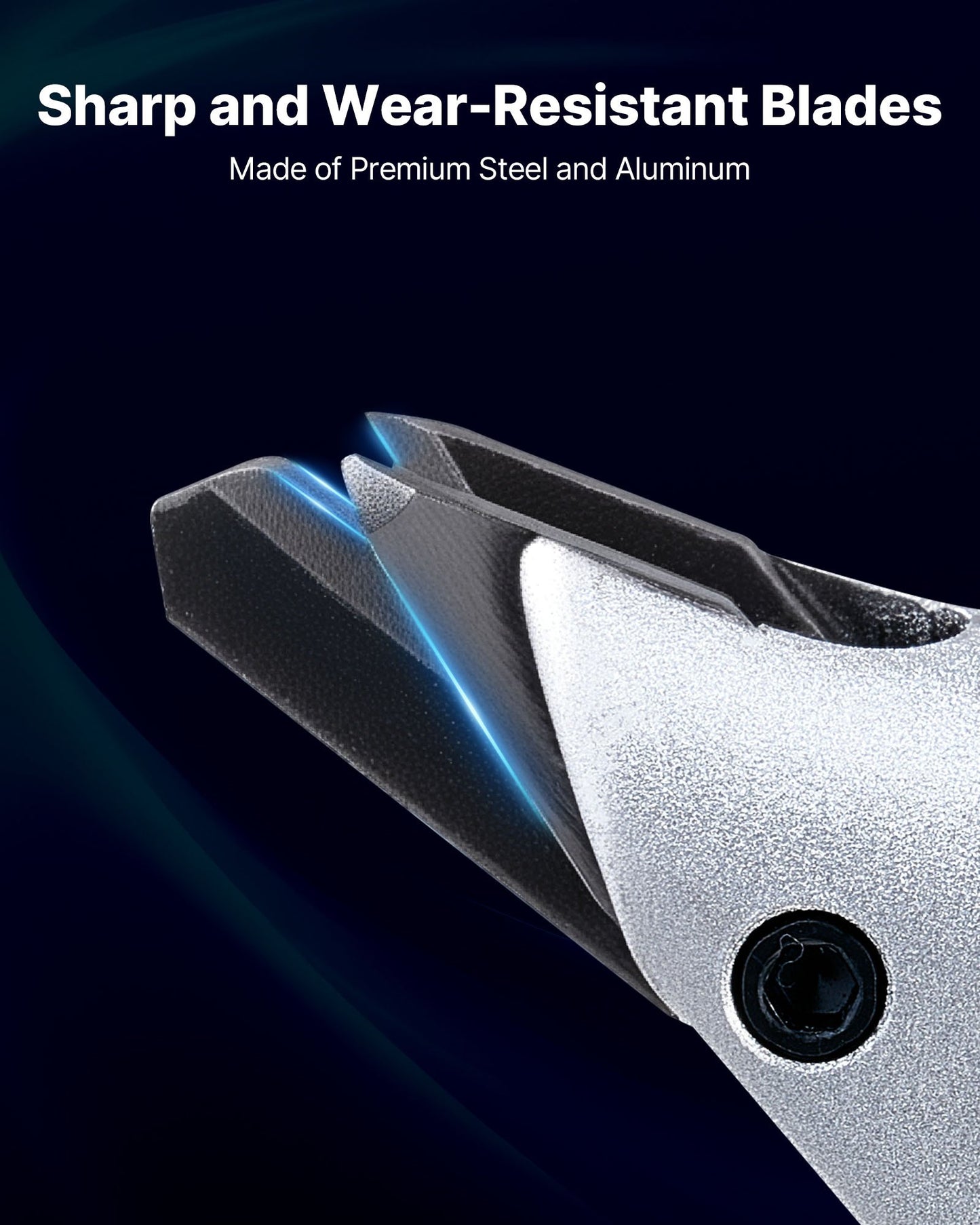 Electric Metal Shear, 4.0-Amp Corded Sheet Metal Cutter with 360-Degree Swivel Head, Variable Speed, Continuous Cutting, Clean Cut for 1.22 mm Galvanized Steel, 1 mm Stainless Steel, 2500 SPM