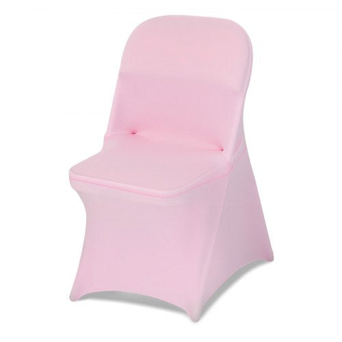 50 rosa Stuhlhussen, Polyester-Spandex-Mischgewebe, dehnbare Überzüge für Hochzeitsfeiern, Bankette und andere festsitzende Stühle, passend für Stühle mit Maßen bis zu 45 x 46 x 77 cm (17,72 x 18,11 x 30,31 Zoll).