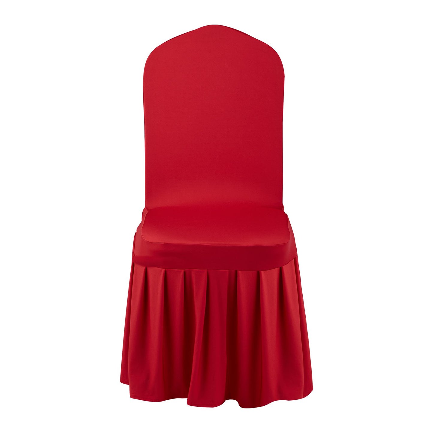 30 Pcs Red Chair Covers, Polyester Spandex Chair Cover, Stretch Slipcovers for Wedding Party Dining Banquet Flat-Front Chair Covers, Fits Chair Measures up to 20.08 x 17.72 x 37.4 inch