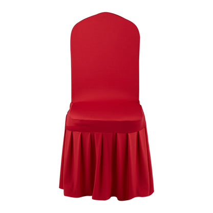 30 Pcs Red Chair Covers, Polyester Spandex Chair Cover, Stretch Slipcovers for Wedding Party Dining Banquet Flat-Front Chair Covers, Fits Chair Measures up to 20.08 x 17.72 x 37.4 inch