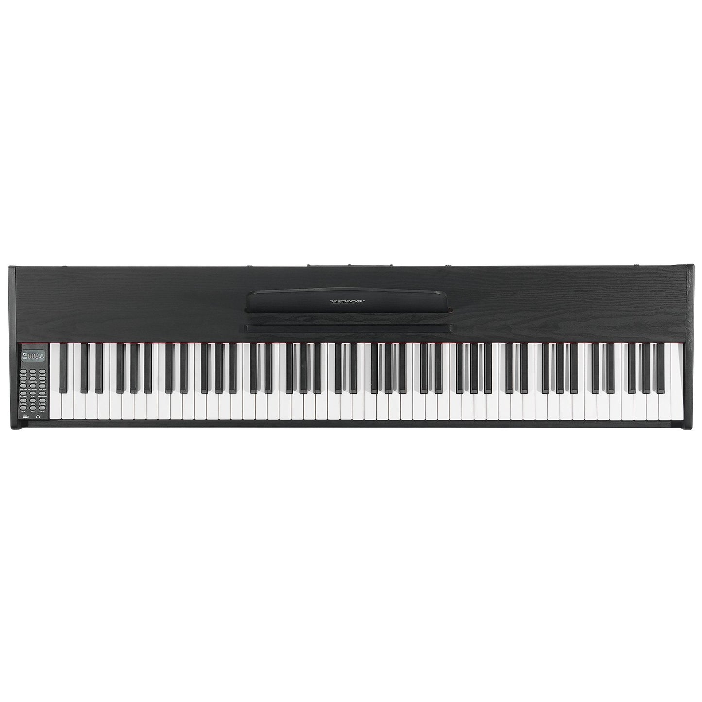 Gewichtetes Digitalpiano, 88 vollgewichtete Tasten, Dual-Keyboard und Lautsprecher, einfacher Schrank mit Doppelbank und Kopfhöreranschluss, 200 Klangfarben und Rhythmen, unterstützt Bluetooth/USB/MIDI, ideal für den Unterricht